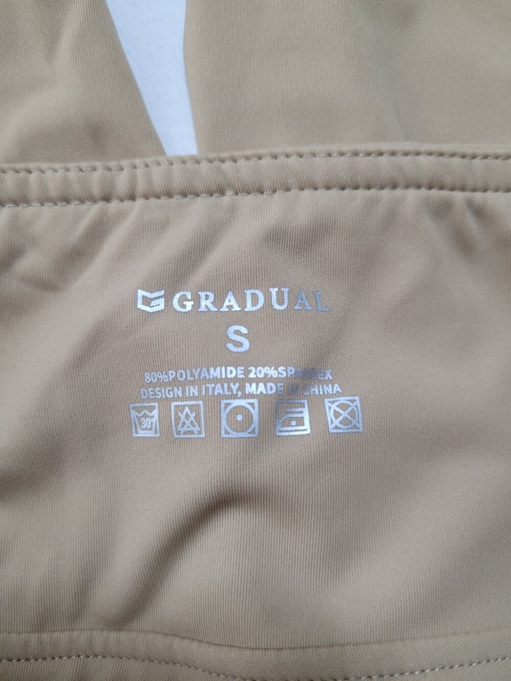 Gradual High Waisted Jogger Pants Tan Khaki Pockets Womens Small Athleisure - Picture 10 of 10
